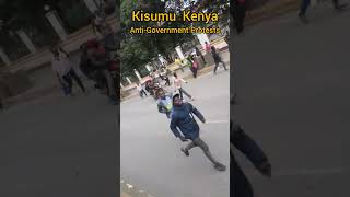 Kisumu City Gen Z AntiGovernment Protests Intensifies they demand the President to Resign [upl. by Eibor]