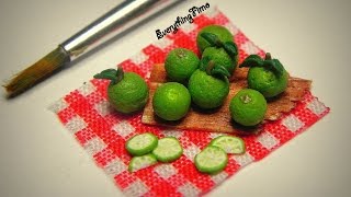 Miniature Lime TutorialPolymer Clay [upl. by Vharat]