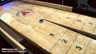 Tavern Snapback Rebound Commercial Quality Shuffleboard Table  BMIGamingcom  Mega Mania [upl. by Atrebor334]