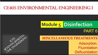 Adsorption Fluoridation and Defluoridation [upl. by Nlycaj113]