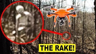 MUST WATCH YOU WONT BELIEVE WHAT MY DRONE CAUGHT ON CAMERA IN THE RAKES FORESTTHE RAKE IS REAL [upl. by Ginelle849]