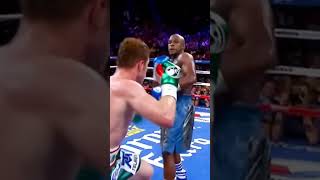 Mayweather vs Canelo highlight boxing fightgame boxinghighlights viralvideo shorts [upl. by Laicram]