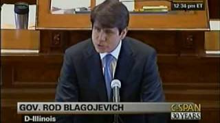 Gov Blagojevich Statement to Illinois Senate Tribunal [upl. by Lula]