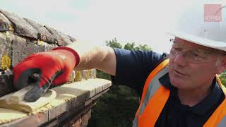 Repairing your brick chimney Part 2 Flaunching and mortar fillets [upl. by Robyn]