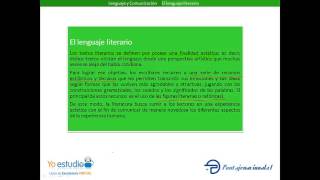 El lenguaje literario [upl. by Yarw]