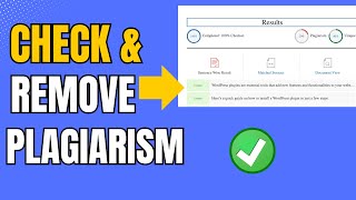 How To Check and Remove Plagiarism For Free [upl. by Srevart]