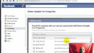 How To Upload A Csv File to Invite people to your Facebook Fanpg [upl. by Odnama]