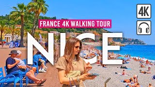 NICE France 4K Walking Tour  Captions amp Immersive Sound 4K Ultra HD60fps [upl. by Aihsemat]