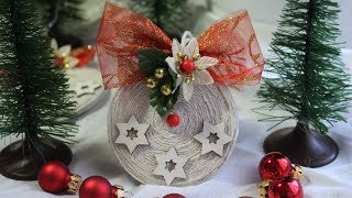 🎄Palline di Natale FAI DA TE con lo spago🎄 🎄 DIY Christmas String Balls🎄 [upl. by Bast]