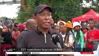 SONA 2024  EFF members boycott SONA [upl. by Shafer998]