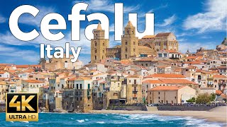 Cefalu Sicily Italy Walking Tour 4k Ultra HD 60 fps  With Captions [upl. by Christoforo]