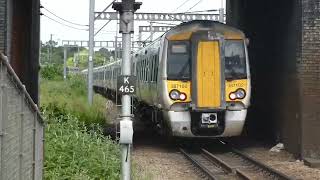 Great Northern Class 387 Electrostars departing Alexandra Palace  25052023 [upl. by Aynnek]