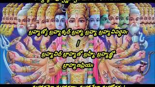 Vishnu Sahasranamam  in Telugu  MS Subba Lakshmi Full lyrics original [upl. by Earal]