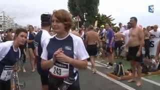 Triathlon audencia La Baule 2014  le trirelais entreprises [upl. by Akirdna646]