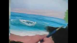 Acrylic Seascape Lesson Day 5 Cape Lighthouse [upl. by Gassman]