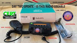 First Impression Day One with DAY TWO UPDATE  Radioddity DB25D DMR Mini Radio [upl. by Macdougall]