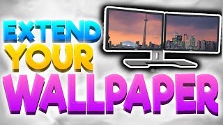 How To ExtendSpan Your Wallpaper Across Dual Monitors [upl. by Weinhardt721]