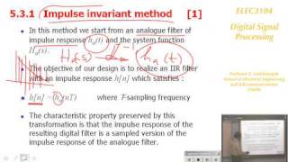 Digital Signal Processing 8A Digital Filter Design  Prof E Ambikairajah [upl. by Wylma439]