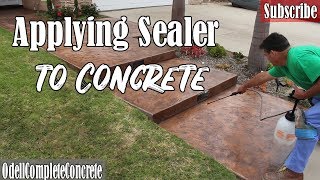 How to Apply Sealer to New and Old Concrete [upl. by Esele617]