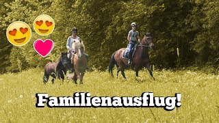 MIT ALLEN DREI PONYS AUSREITEN 😱😍  Unser großer Familienausritt ❤️️  Marina und die Ponys [upl. by Ecirtal]