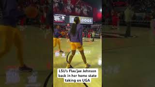 UGA v LSU basketball Flau’jae Johnson warms up before the game [upl. by Nytsirhc]