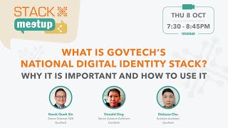 STACKX Meetup  What is GovTechs National Digital Identity Stack [upl. by Kiernan]