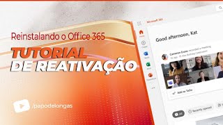 Tutorial Reinstalando o office 365 [upl. by Neved]