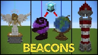 11 Minecraft Beacon Designs [upl. by Soelch294]