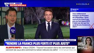 FX Bellamy invité à réagir aux vœux dEmmanuel Macron [upl. by Ikram]