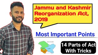 Jampk Reorganisation Act 2019  Important Points  Learning Tricks  Part 1  JKSSBJKPSC [upl. by Starobin]