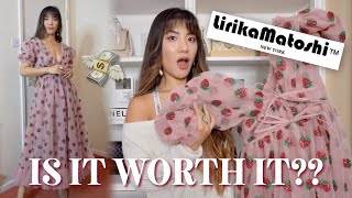 🍓 I BOUGHT THE STRAWBERRY DRESS BUT IS IT WORTH IT 🍓 LIRIKA MATOSHI TRY ON  REVIEW [upl. by Fidole]