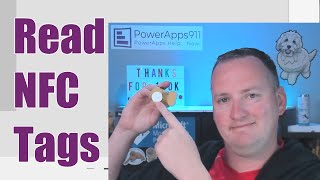 PowerApps Read NFC Tag to manage inventory [upl. by Aerdnua]