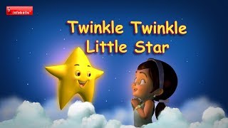 Twinkle Twinkle Little Star  Nursery Rhymes with lyrics [upl. by Nnylirehs]