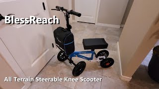 BlessReach all terrain knee scooter  great for Achilles surgery recovery [upl. by Lavona]