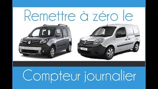 Comment réinitialiser le compteur kilométrique journalier sur Kangoo phase 2 [upl. by Symer587]