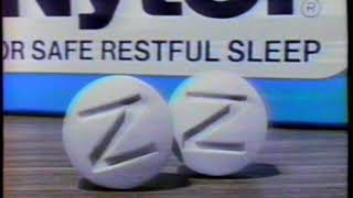 1988 Nytol Sleep Aid quotGet some ZZZZZzzzzzsquot TV Commercial [upl. by Noraf]