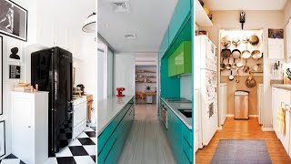 10 Small Galley Kitchen Makeovers [upl. by Aicnetroh]