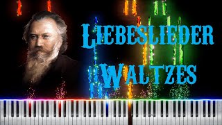 Piano Four Hands  J Brahms  Liebeslieder Waltzes Op 52a  No 1 Piano Tutorial [upl. by Teahan]