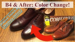 Before amp After Color change on KFampS Full Grain Oxfords [upl. by Fredric]