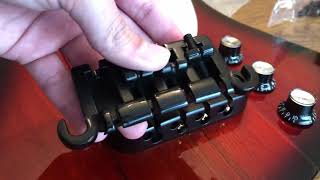 Hip Shot Rickenbacker bass bridge installation [upl. by Wrand]