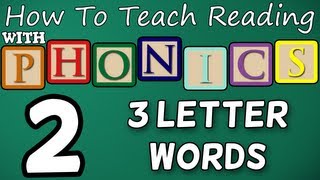 How to teach reading with phonics  212  CVCs 3 Letter Words  Learn English Phonics [upl. by Akiraa]