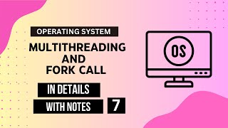 Multithreading in Operating System  fork and wait system call  gate techochain os notes [upl. by Metsky880]