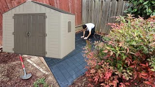 10 ft x 8 ft Keter Stronghold Resin Storage Shed How to Tips Review [upl. by Kilroy]