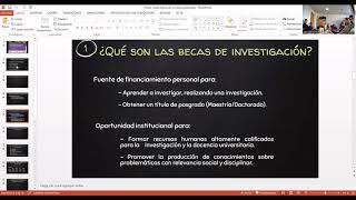 Charla sobre Becas para graduadxs 2022 [upl. by Oahc918]