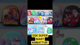 school bag stocks at ssk super mart Ambattur [upl. by Eceirahs]