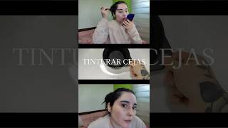 Teñir cejasI con tinte de supermercado En 10 minutos hairstyle shorts parati shortsvideo [upl. by Aihselef302]