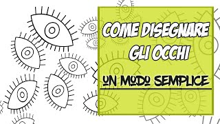 come disegnare gli occhi facile direttamente sul tuo disegno [upl. by Weiner852]