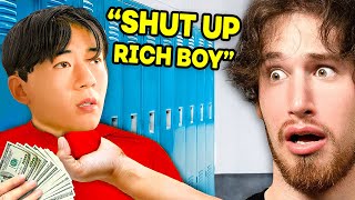 BILLIONAIRE Kid Bullied by POOR KIDS at School [upl. by Eanerb]