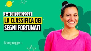 Oroscopo la classifica dei segni più fortunati della settimana dal 2 all8 ottobre 2023 [upl. by Enitsirt668]