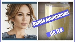 Batido ADELGAZANTE de Jennifer Lopez JLo weight loss shake [upl. by Nataniel]